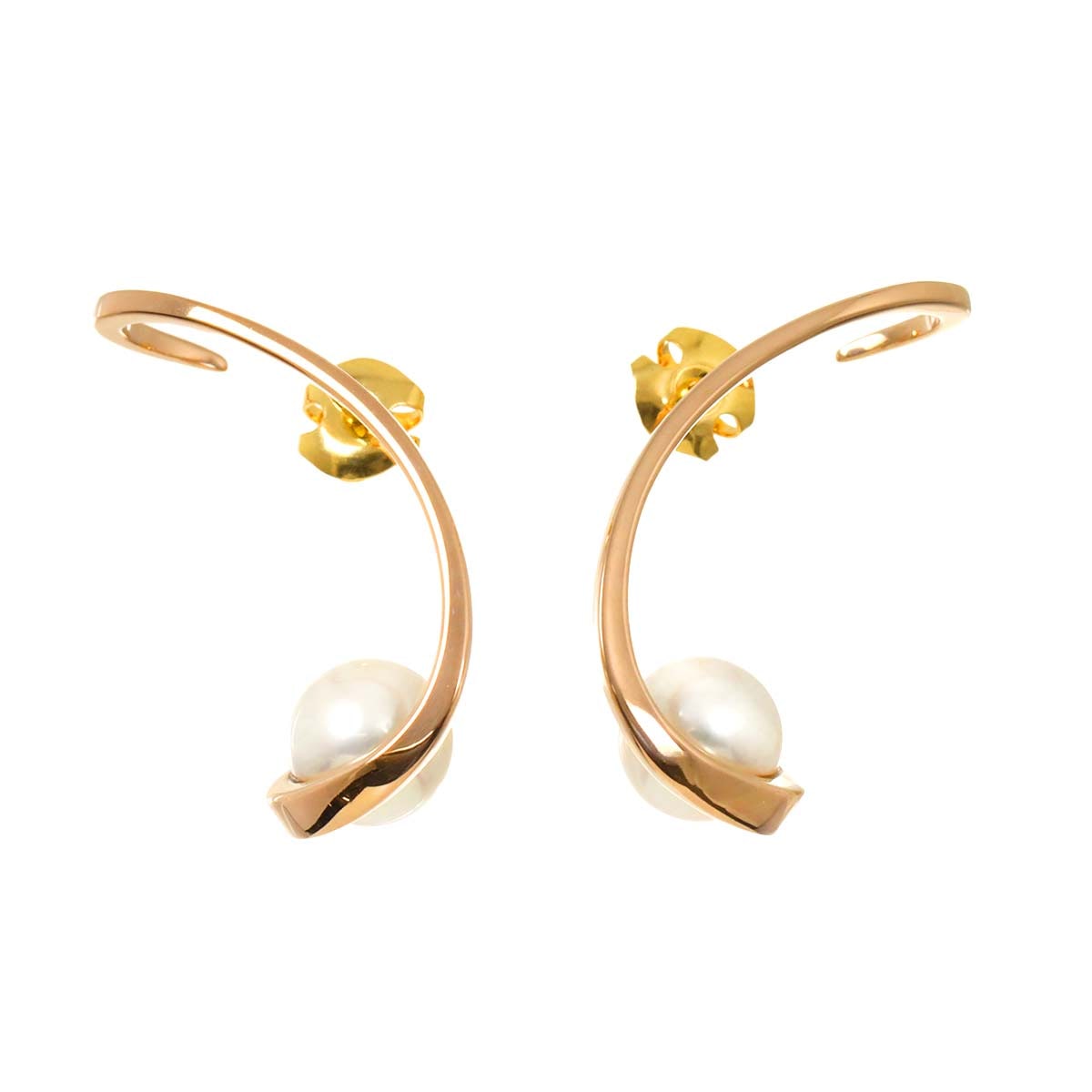 TASAKI オーロラ アコヤ真珠 8.2mm ピアス K18 PG ピンクゴールド 750 パール Aurora Earrings Pierced【証明書付き】タサキ 90295792