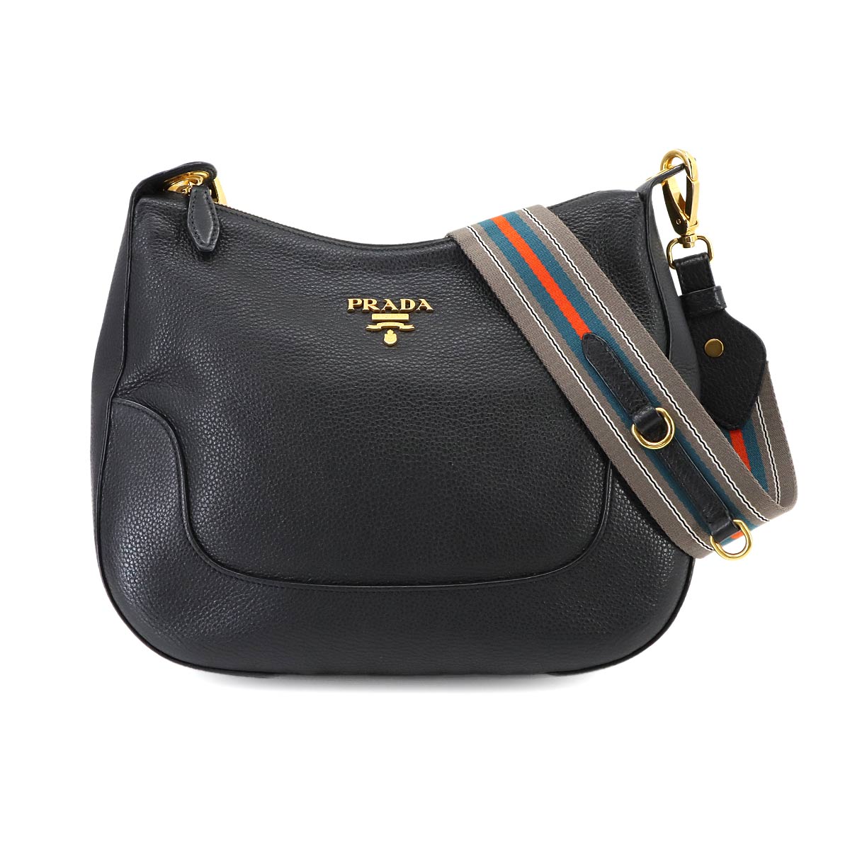 PRADA プラダ ビジネスバッグ サフィアーノ ゴールド金具 ロゴ金具