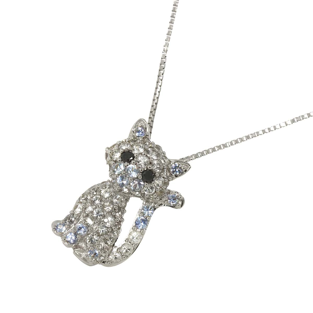 ダイヤ 0.75ct/0.03ct ネックレス 44.5cm K18 WG ホワイトゴールド 750 Diamond Necklace 90296651