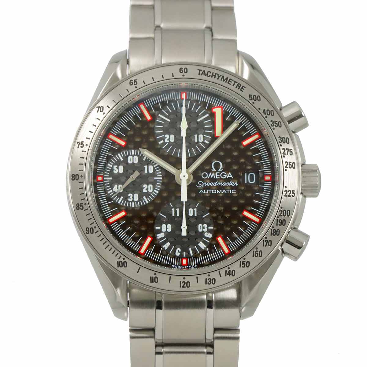 OMEGA スピードマスター レーシング シューマッハ 3519 50 限定11111本 クロノグラフ メンズ 腕時計 ブラック 自動巻き ウォッチ Speedmaster オメガ 90293123