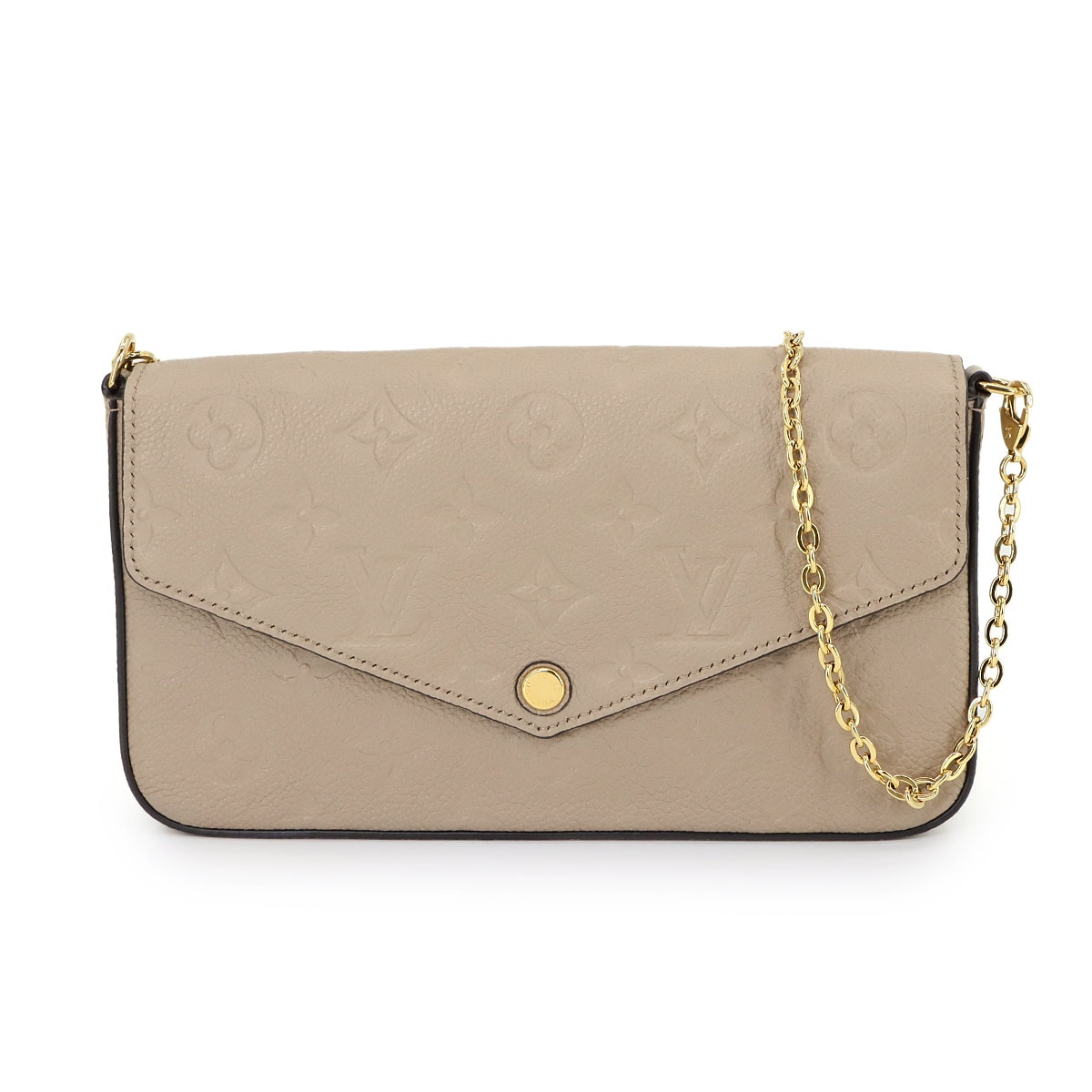 LOUIS VUITTON モノグラム アンプラント ポシェット フェリシー チェーン ウォレット レザー トゥルトレール M82609 RFID Pochette Felice ルイ ヴィトン 90297406