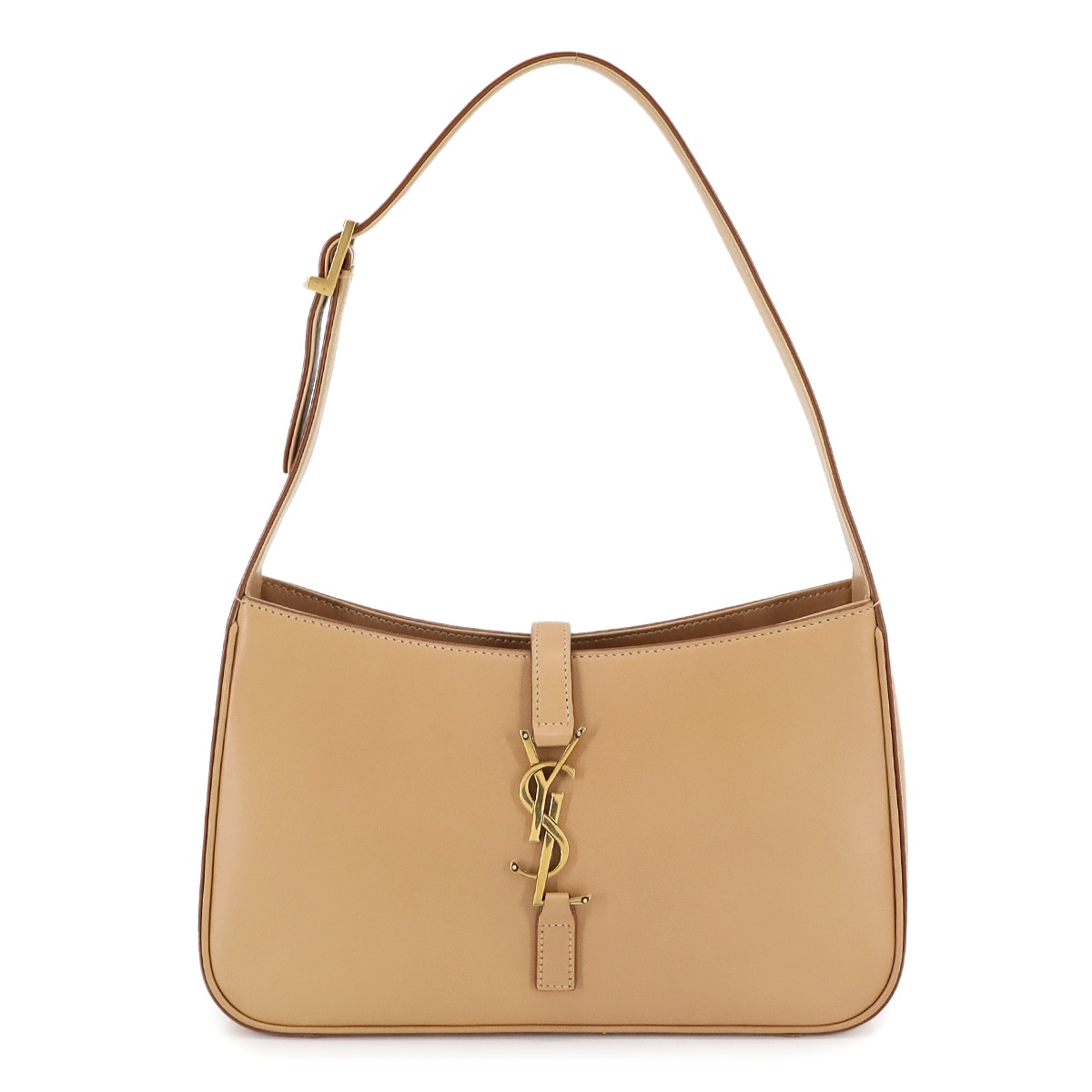SAINT LAURENT LE5A7 ル サンカセット ショルダー バッグ レザー ベージュ 657228 ゴールド 金具 LE5A7 サンローラン 90297977