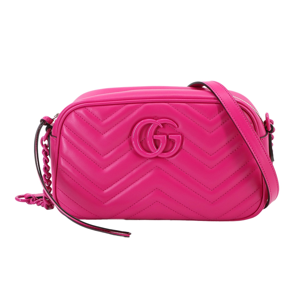 【美品】GUCCI シェリーラインGGキャンバス ショルダーバッグゴールドピンク GUCCI ☆最終価格【5id4486】グッチ ショルダーバッグ GG