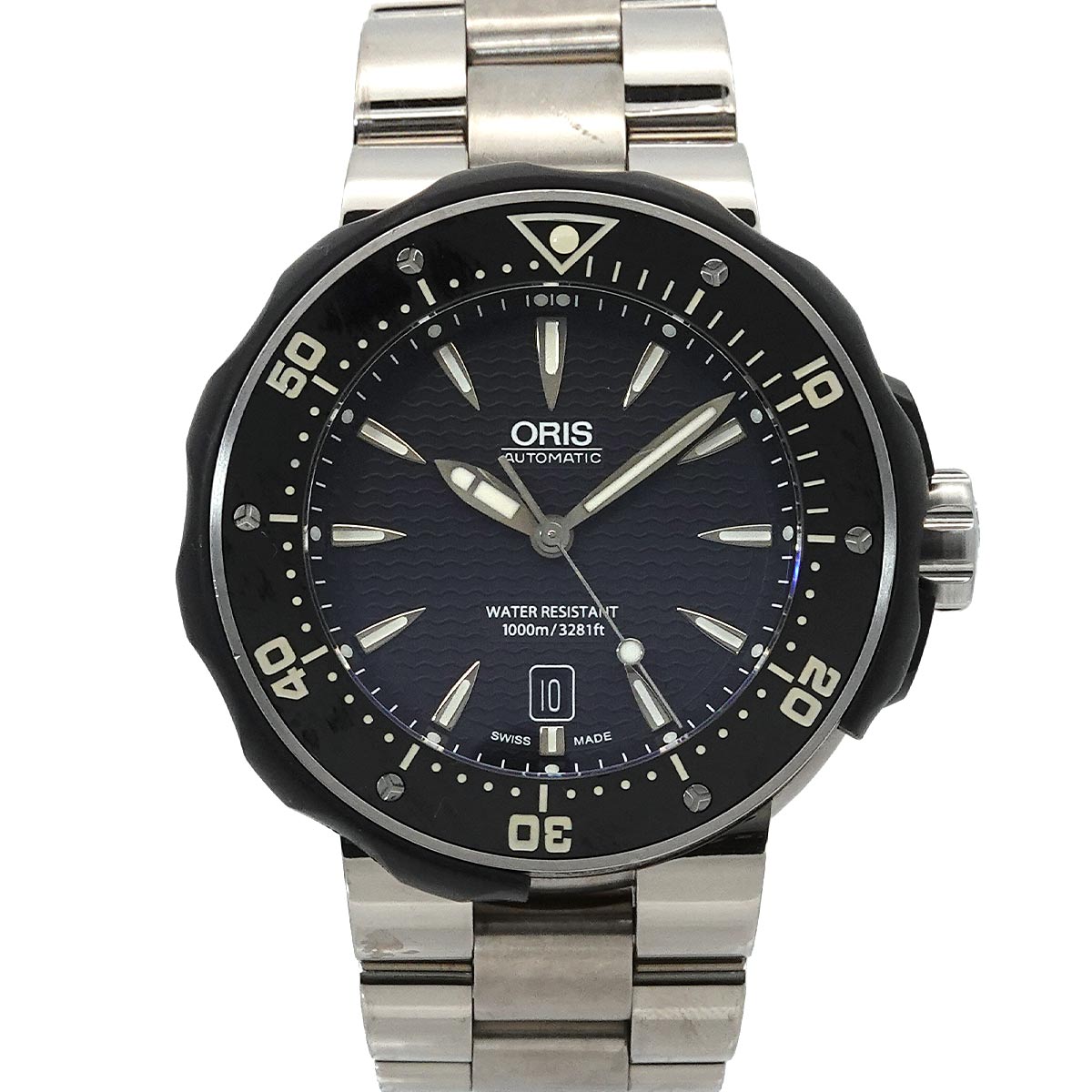 ORIS プロダイバー デイト 7646-71 メンズ 腕時計 ブラック オートマ 自動巻き ウォッチ Pro Diver オリス 90295700