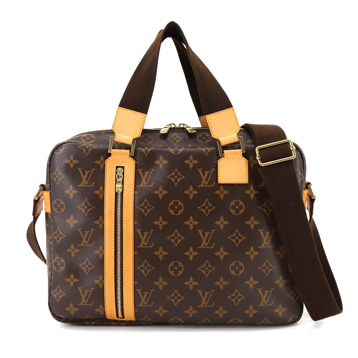 LOUIS VUITTON モノグラム サック ボスフォール 2way ハンド ショルダー バッグ ブラウン M40043 Sac Bosphore ルイ ヴィトン 90298030