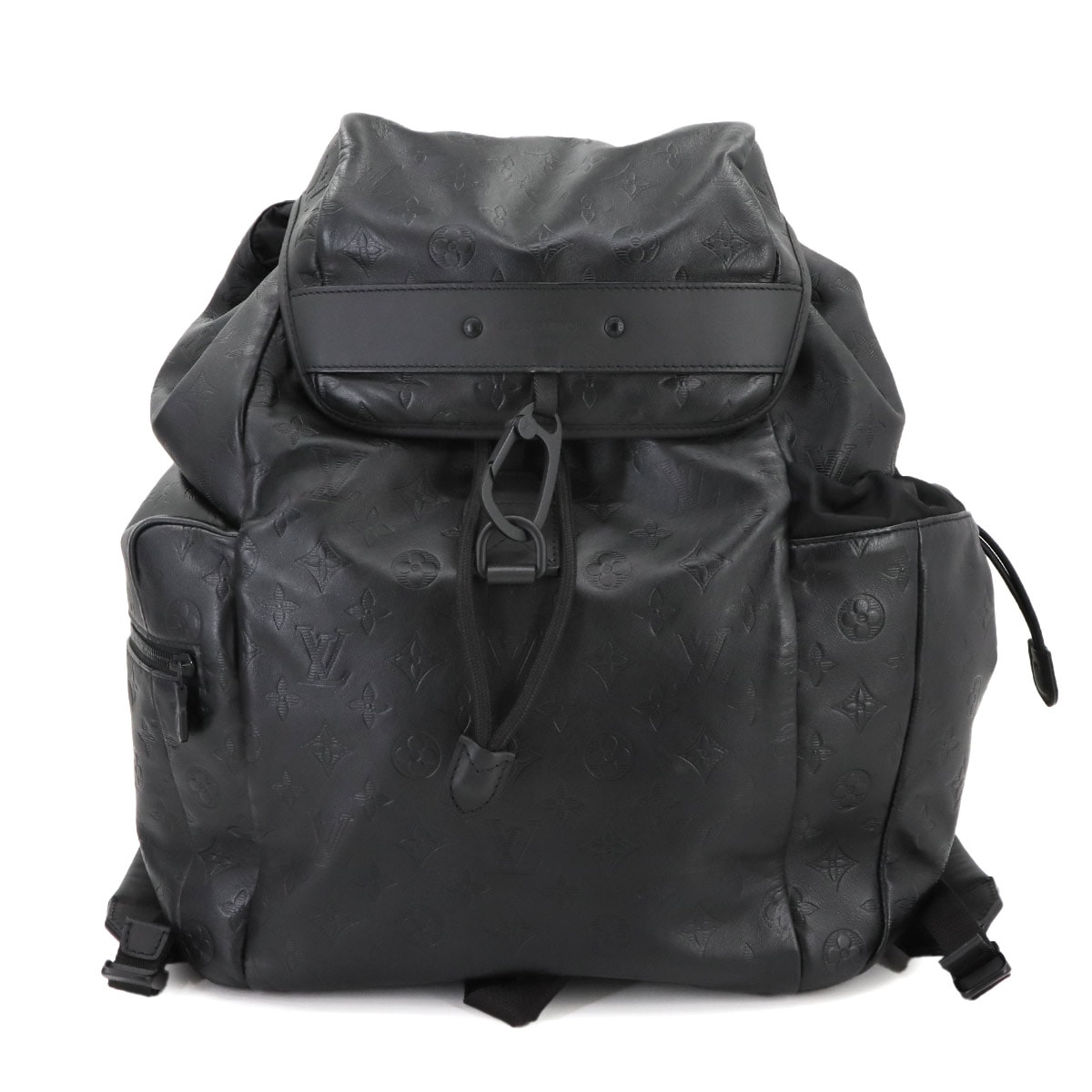 LOUIS VUITTON モノグラム シャドウ ディスカバリー バックパック レザー ブラック M43680 Discovery Backpack ルイ ヴィトン 90298131