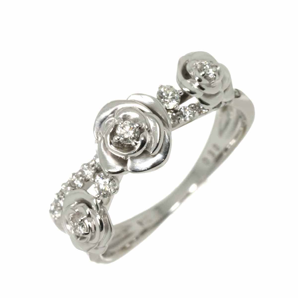 リング 13号 ダイヤ 0.30ct K18 WG ホワイトゴールド 750 指輪 Diamond Ring 90298601