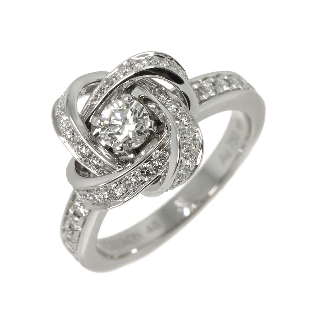 BOUCHERON アバ ピヴォワンヌ #48 リング ダイヤ K18 WG ホワイトゴールド 750 指輪 Diamond Ring ブシュロン 90297314