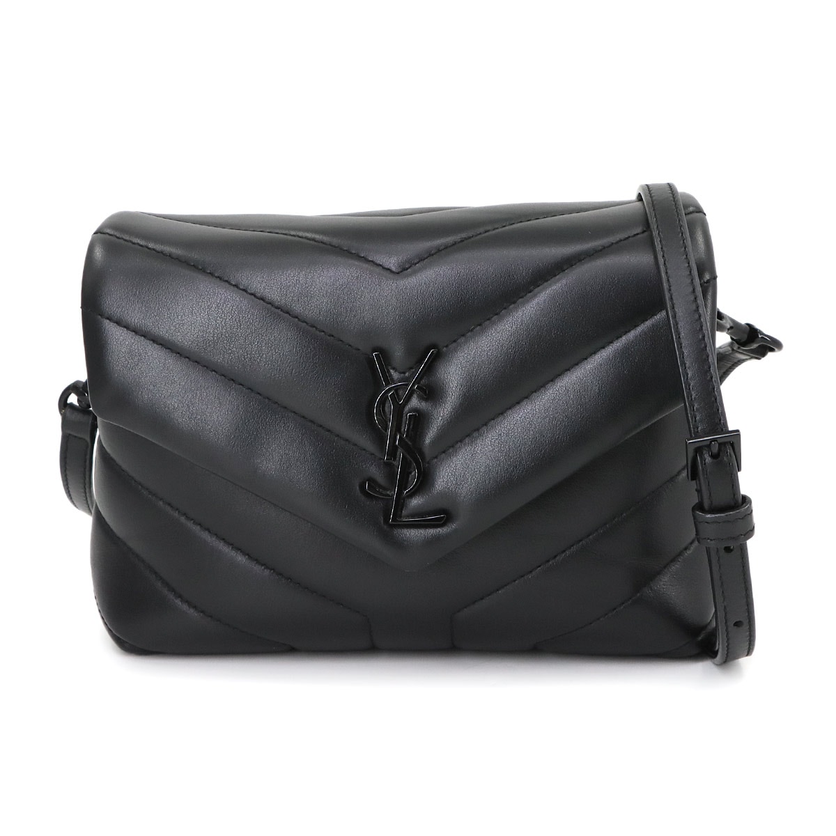 美品✨ イヴ・サンローラン SAINT LAURENT クラッチバッグ 金具 黒 美