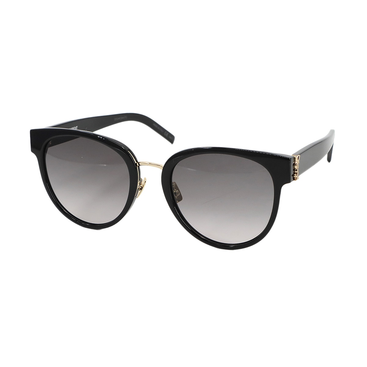 SAINT LAURENT サングラス ボストン グレー ブラック SLM38/K Sunglasses サンローラン 90299677