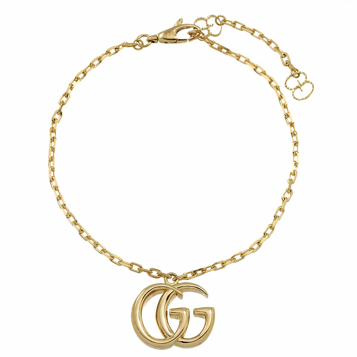 GUCCI ダブルG ブレスレット #17 K18 YG イエローゴールド 750 Bracelet グッチ 90295166