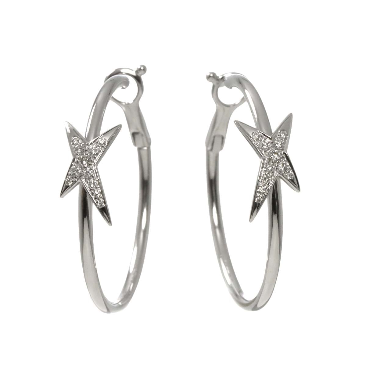 MAUBOUSSIN メ・ニュアンス・ア・トア ダイヤ フープ ピアス K18 WG ホワイトゴールド 750 Earrings Pierced モーブッサン 90295588