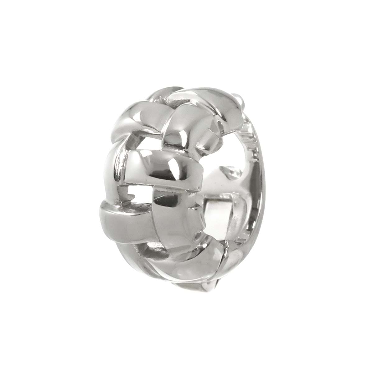 TIFFANY&Co. ウォーブン メッシュ イヤリング K18 WG ホワイトゴールド 750 片耳 片方のみ Earring Clip-on ティファニー 90296620