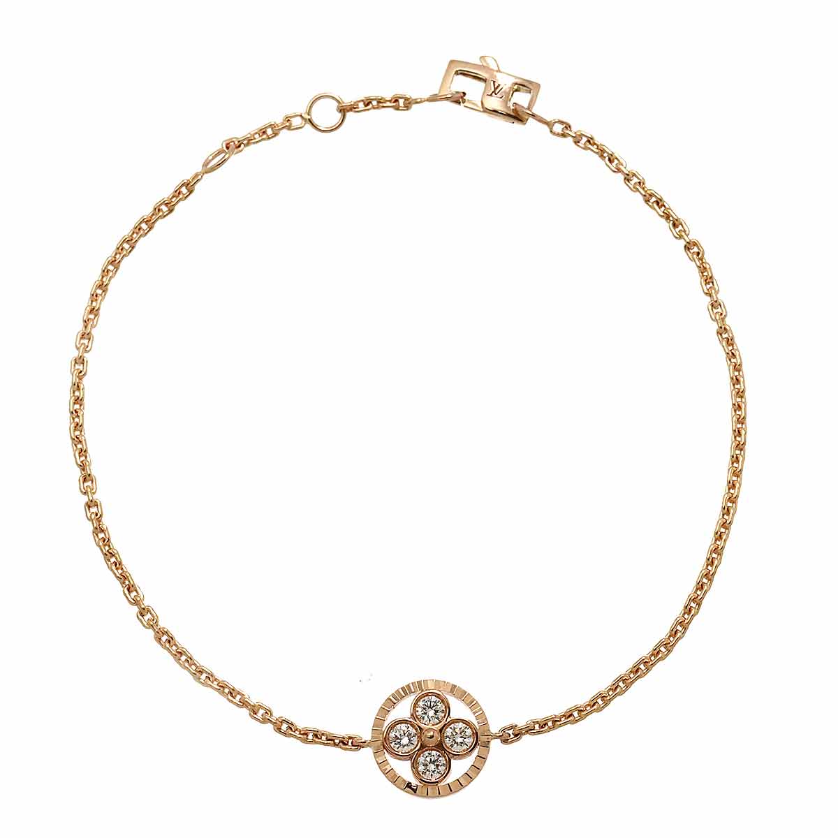 LOUIS VUITTON ブラスレ サン ブロッサム ダイヤ ブレスレット 17cm K18 PG ピンクゴールド 750 Bracelet ルイ ヴィトン 90296941