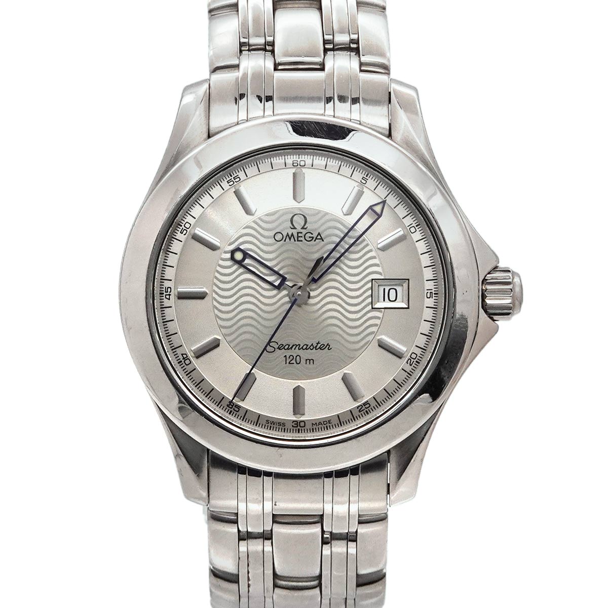 OMEGA シーマスター120 2511 31 メンズ 腕時計 デイト シルバー クォーツ ウォッチ Seamaster オメガ 90299880