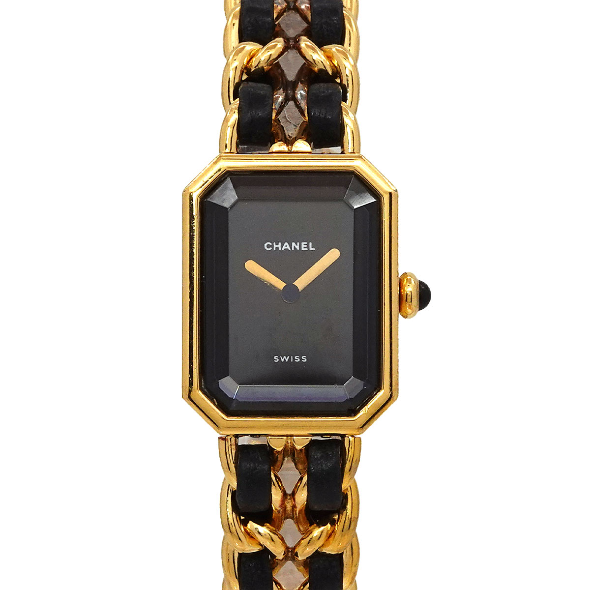 【ジャンク】CHANEL 腕時計プリミエール　ブラック文字盤　動作に問題なし‼️ ジャンク】CHANEL 腕時計プリミエール ブラック文字盤 動作に