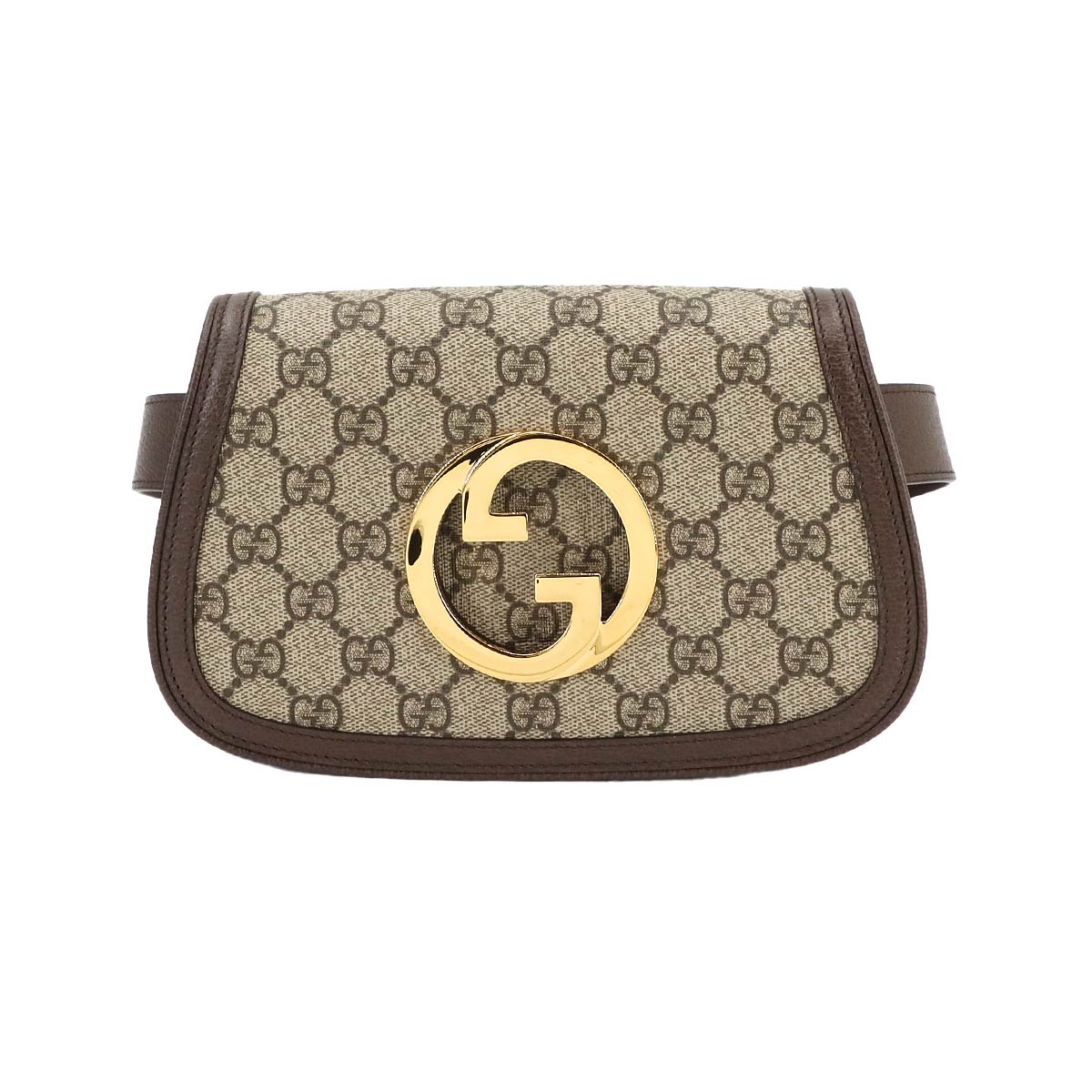 GUCCI ブロンディ GGスプリーム ベルト バッグ ウエスト ポーチ レザー ベージュ ブラウン 703807 ゴールド 金具 Blondie Belt Bag グッチ 90298019