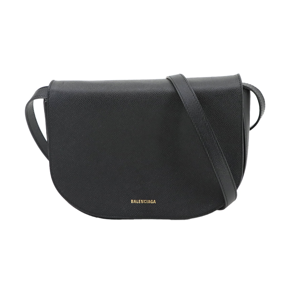 BALENCIAGA ヴィル デイバッグ ショルダー バッグ レザー ブラック シルバー 金具 Ville バレンシアガ 90299598
