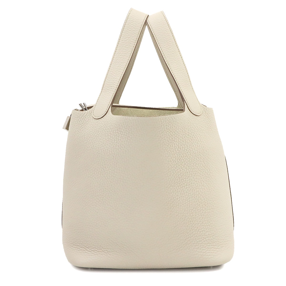 HERMES ピコタンロック MM ハンド バッグ トリヨンクレマンス ナタ U刻印 シルバー 金具 Picotin Lock MM エルメス 90299858