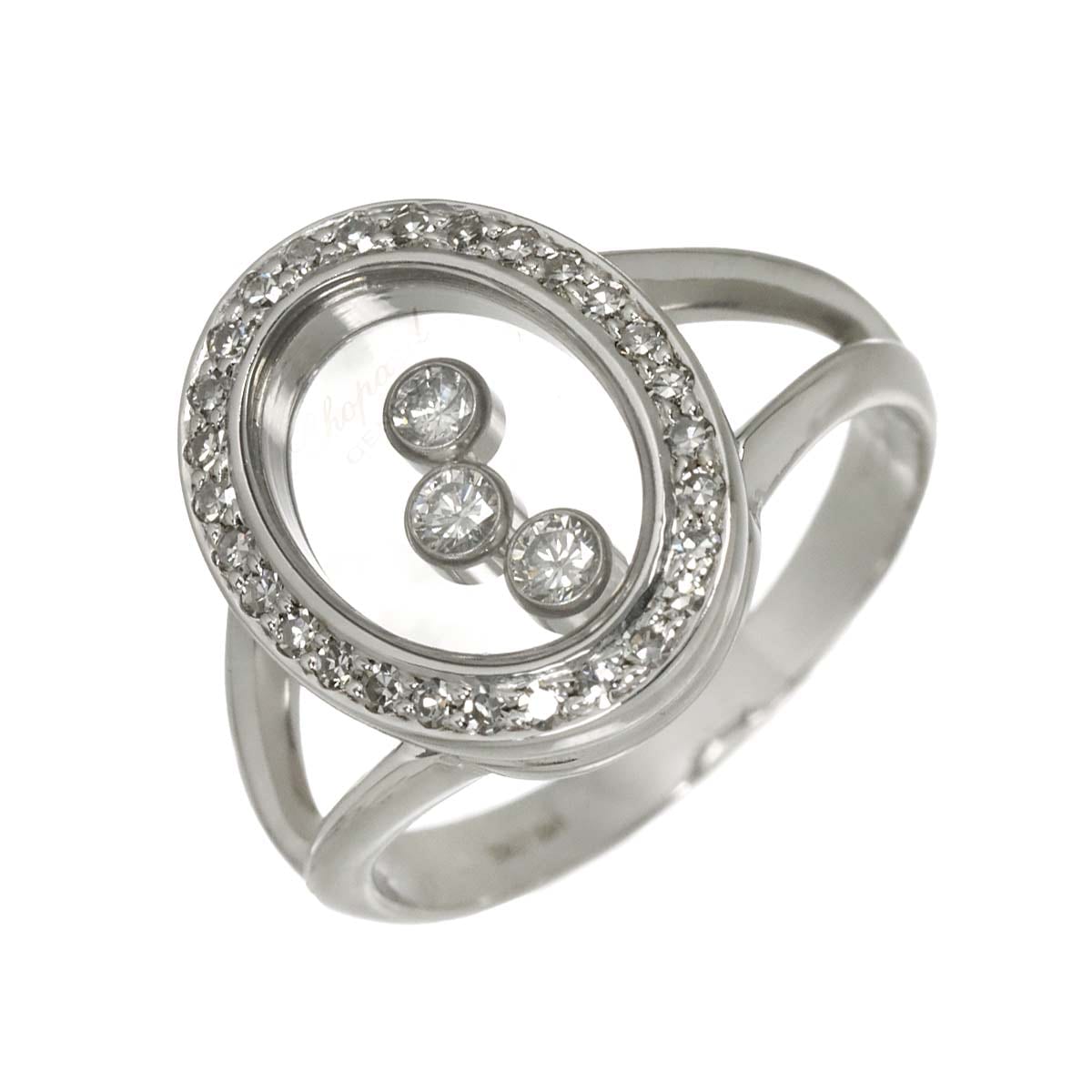 Chopard  ハッピーダイヤ 13号 リング K18 WG ホワイトゴールド 750 指輪 Happy Diamond Ring【証明書付き】ショパール 90292466