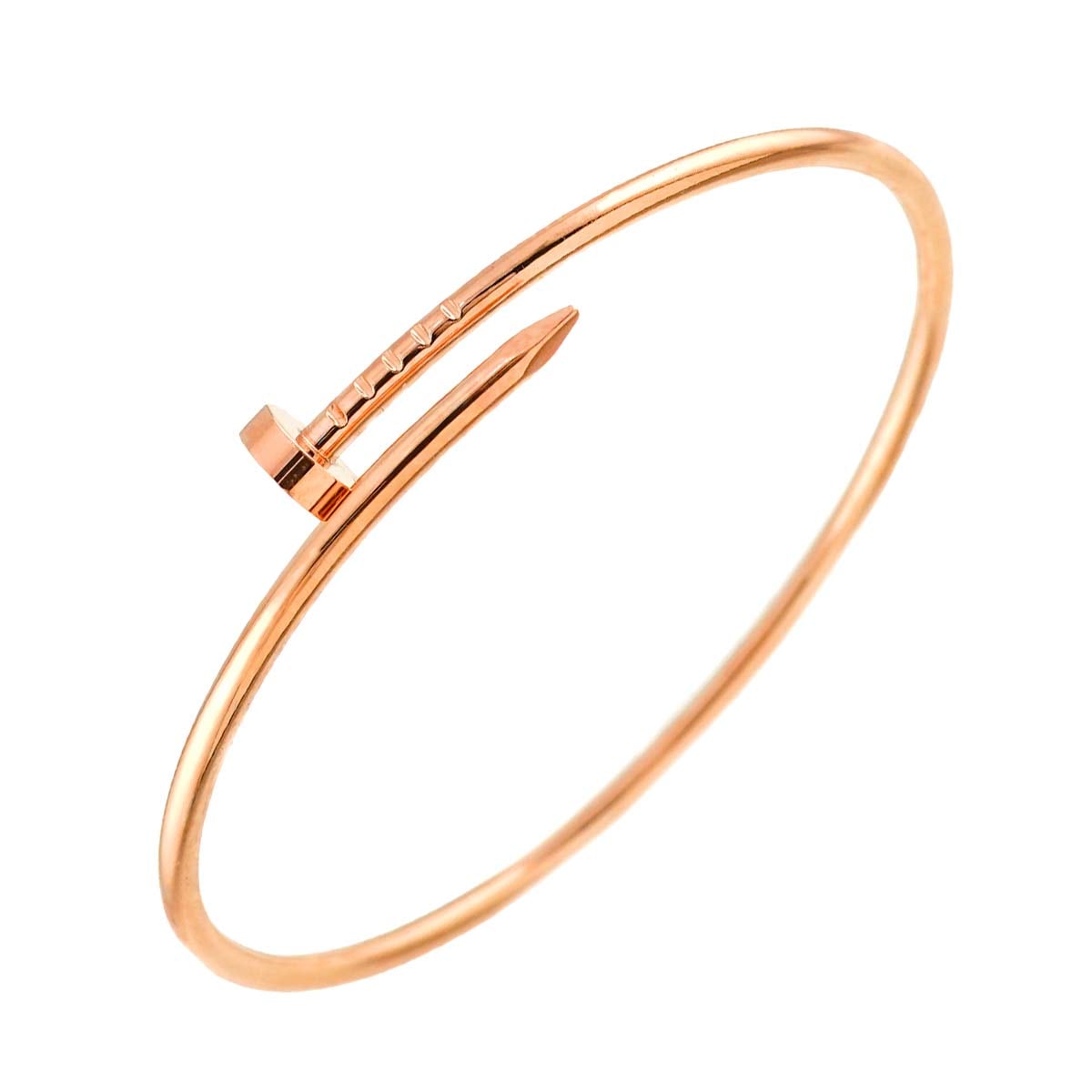 Cartier ジュストアンクル スモール SM #18 ブレスレット K18 PG ピンクゴールド 750【証明書付き】Juste Un Clou Bracelet カルティエ 90297606