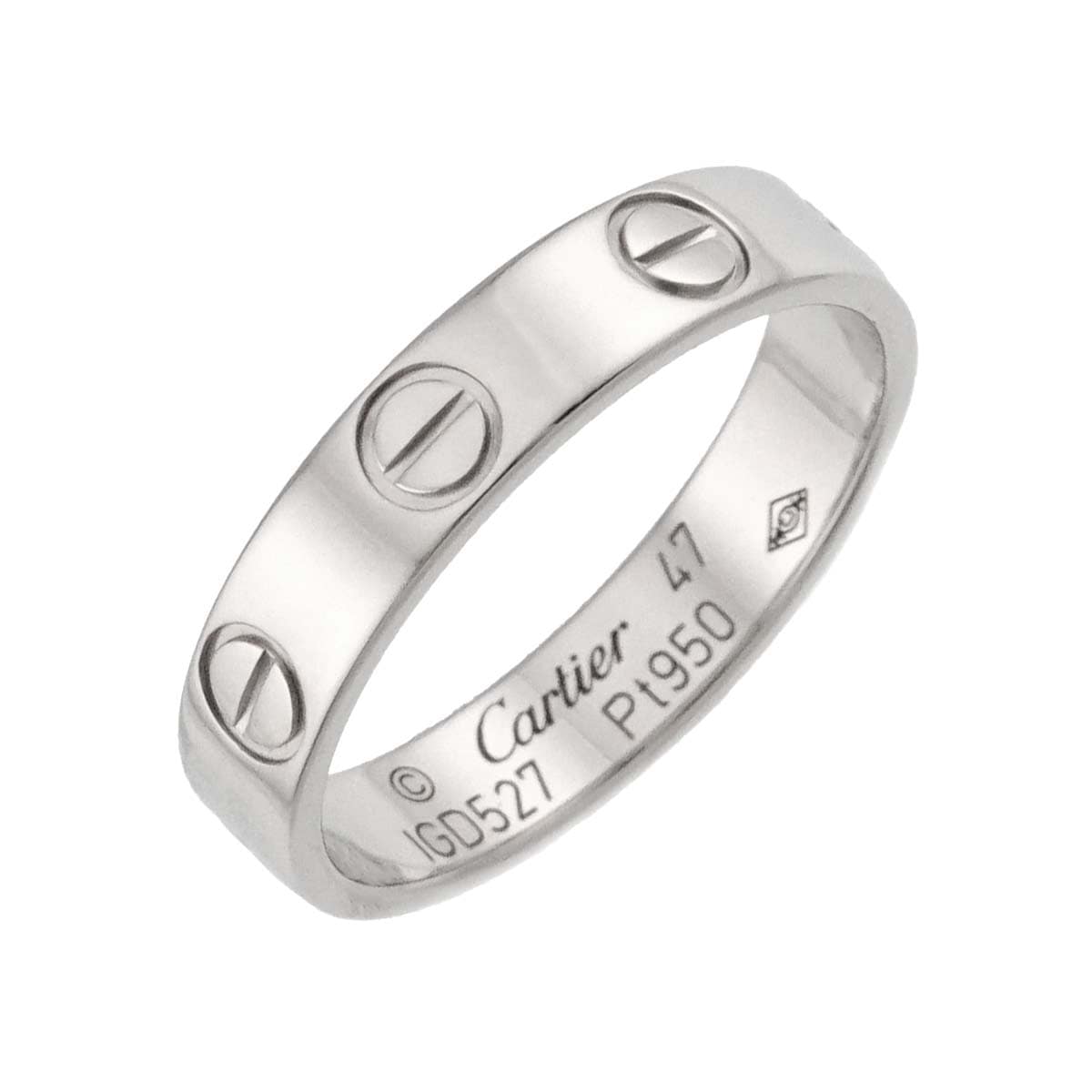 Cartier ミニラブ #47 リング Pt プラチナ 指輪 Mini Love Ring カルティエ 90298386