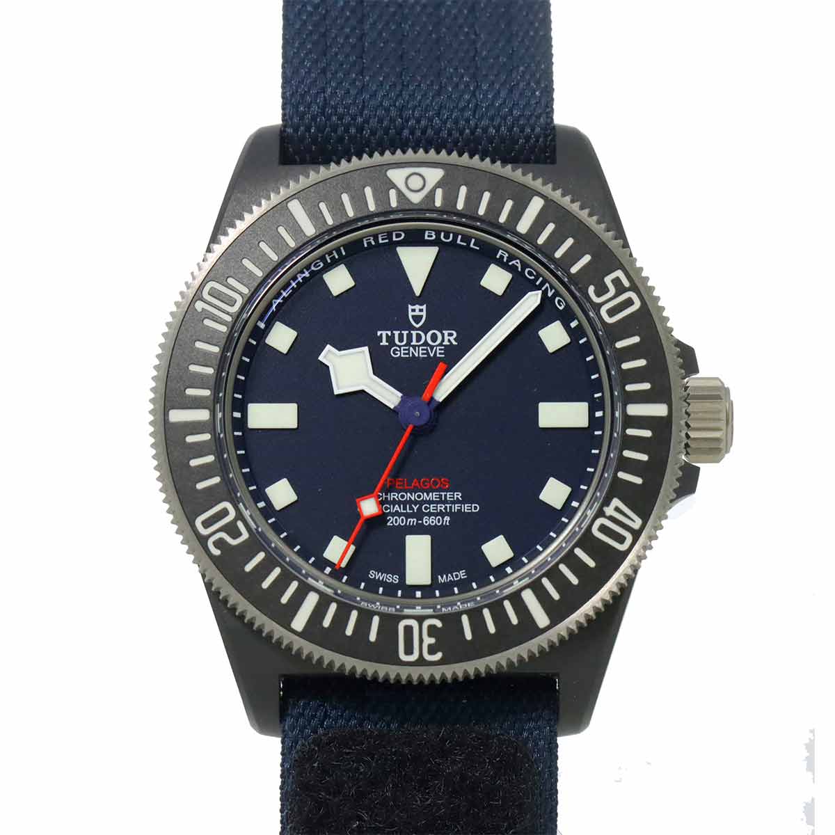 TUDOR ぺラゴス FXD アリンギ レッドブル レーシング 25707KN メンズ 腕時計 ネイビー 文字盤 オートマ 自動巻き ウォッチ Pelagos チューダー チュードル 90300366