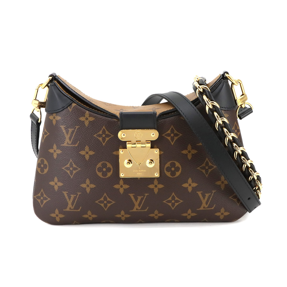 LOUIS VUITTON モノグラム リバース LV トゥイニー ショルダー バッグ ブラウン M46659 RFID LV Twinny ルイ ヴィトン 90298488
