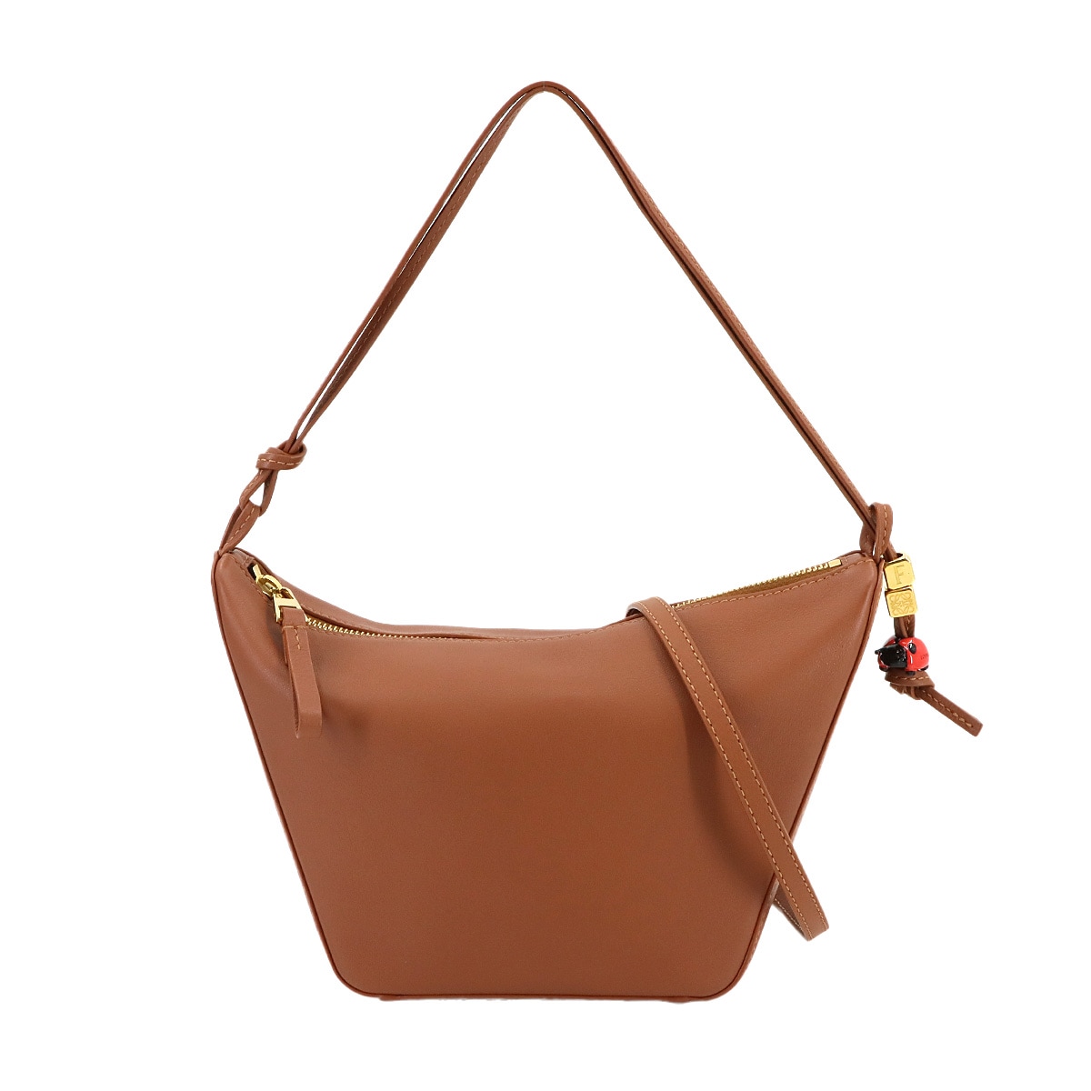 LOEWE ハンモック ホーボーバッグ ミニ ショルダー バッグ レザー タン A538G13X01 Hammock Hobo Mini ロエベ 90298492