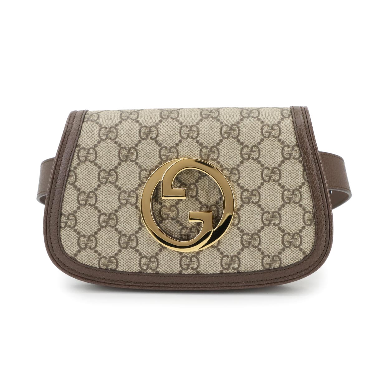 GUCCI ブロンディ GGスプリーム ベルト バッグ ウエスト ポーチ レザー ベージュ ブラウン 703807 ゴールド 金具 Blondie Belt Bag グッチ 90299601
