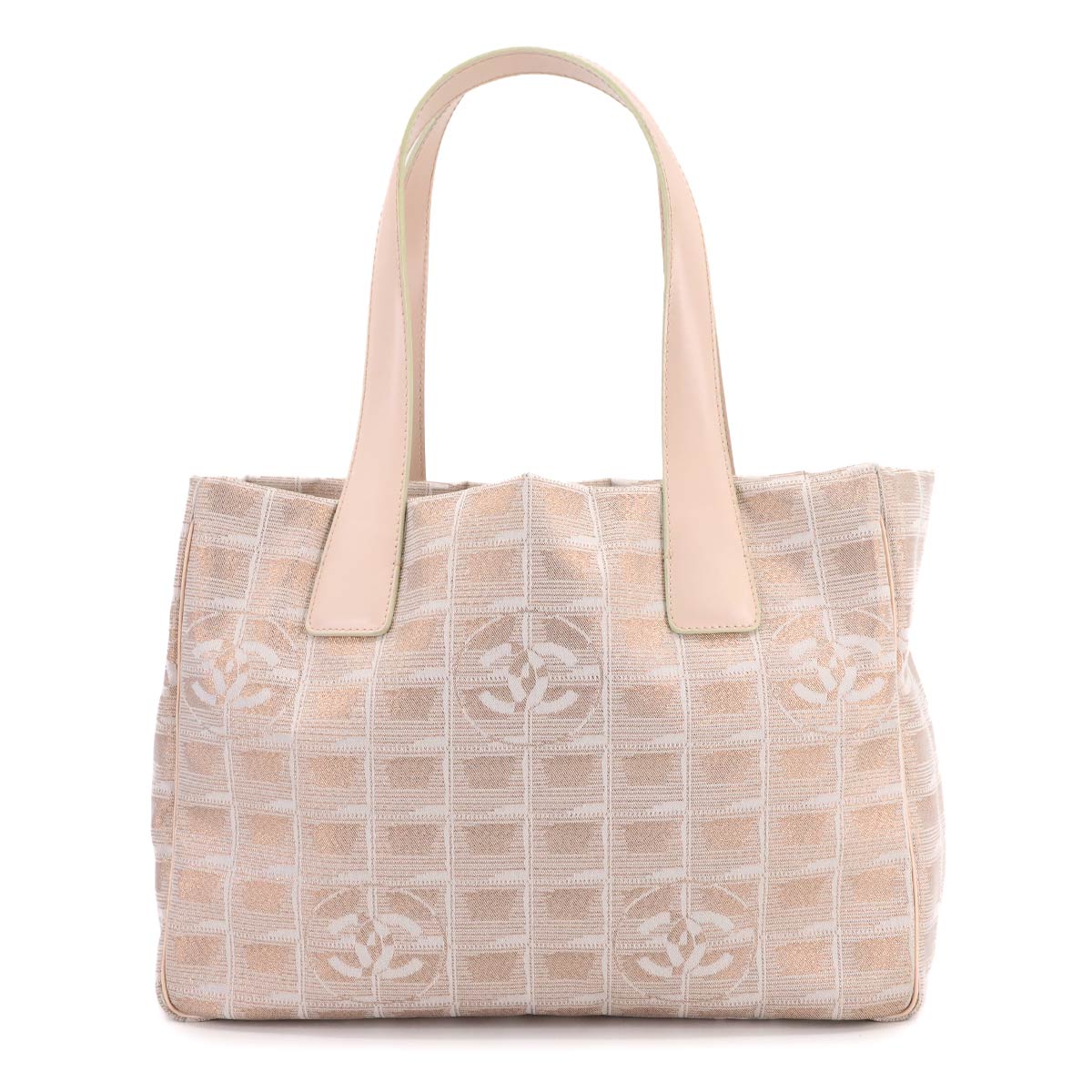 CHANEL ニュートラベルライン トート PM バッグ ナイロンジャガード レザー ピンク A20457 New Travel Line Tote PM シャネル 90299653