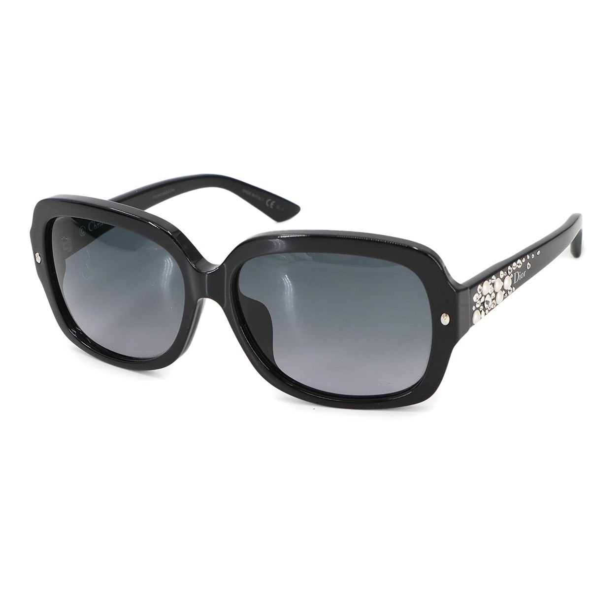 Christian Dior ブリリアンス サングラス スクエア ブラック ビジュー BWHHD Sunglasses クリスチャン ディオール 90299687