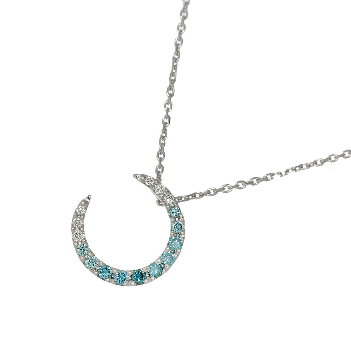 Star Jewelry ダイヤ ネックレス 40cm K18 WG ホワイトゴールド 750 Diamond Necklace スタージュエリー 90295903