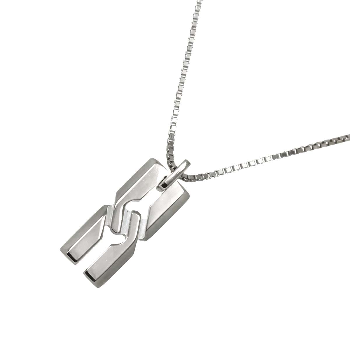 GUCCI インフィニティ ネックレス 45cm K18 WG ホワイトゴールド 750 Necklace グッチ 90297848