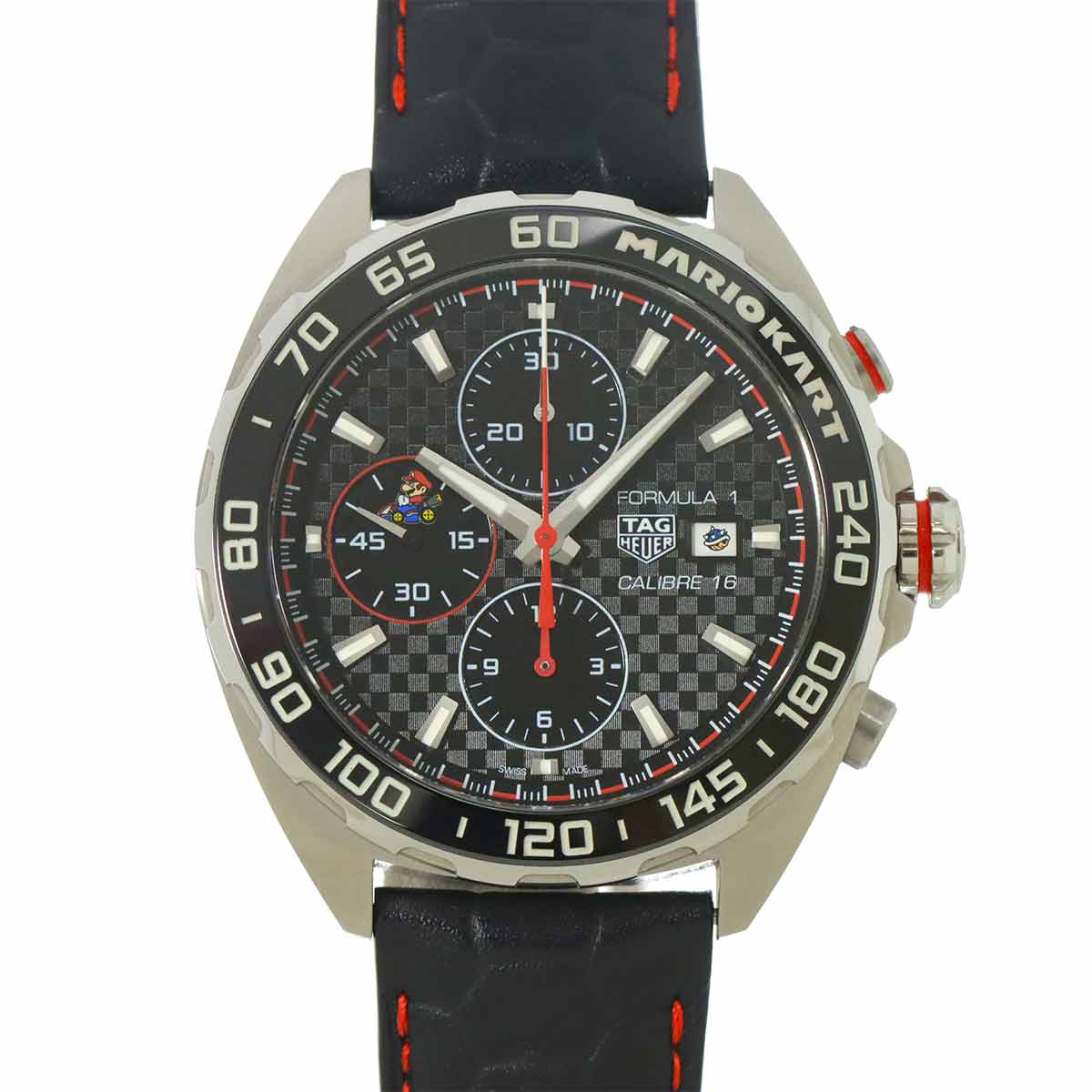 TAG Heuer フォーミュラ1 マリオカート CAZ201E 世界限定3000本 クロノグラフ メンズ 腕時計 デイト ブラック 自動巻き タグホイヤー 90300251