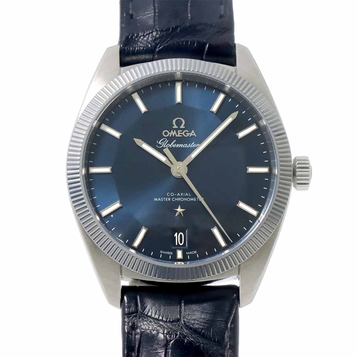 OMEGA コンステレーション グローブマスター コーアクシャル 130 33 39 21 03 001 メンズ 腕時計 デイト ブルー  自動巻き Constellation オメガ 90300646