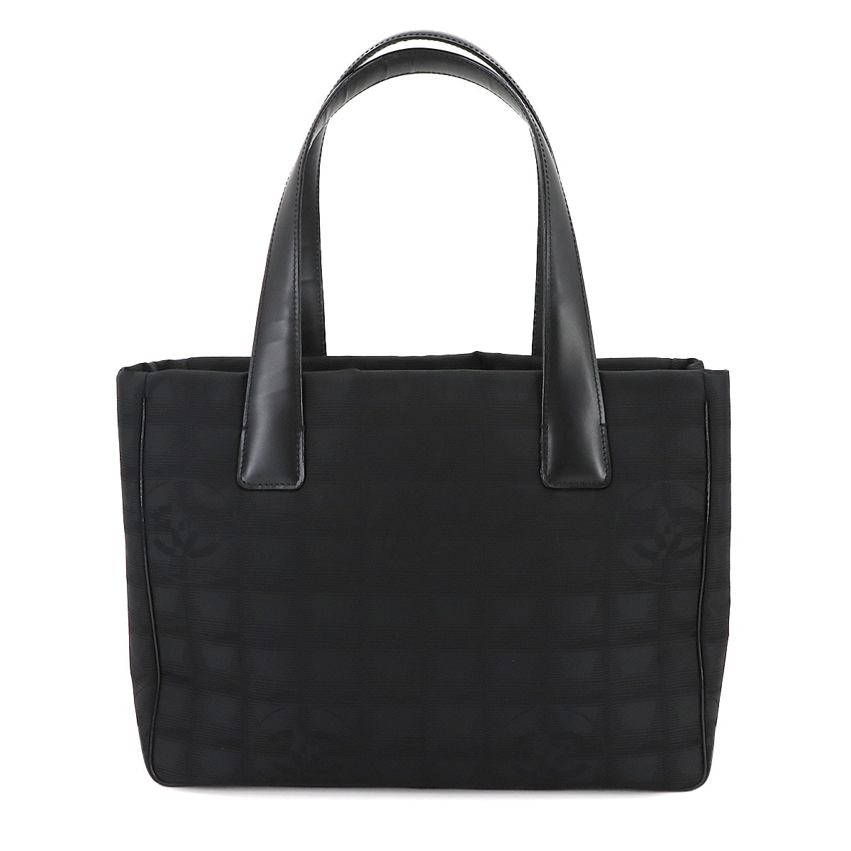 CHANEL ニュートラベルライン トート PM バッグ ナイロンジャガード レザー ブラック A20457 New Travel Line Tote PM シャネル 90299127
