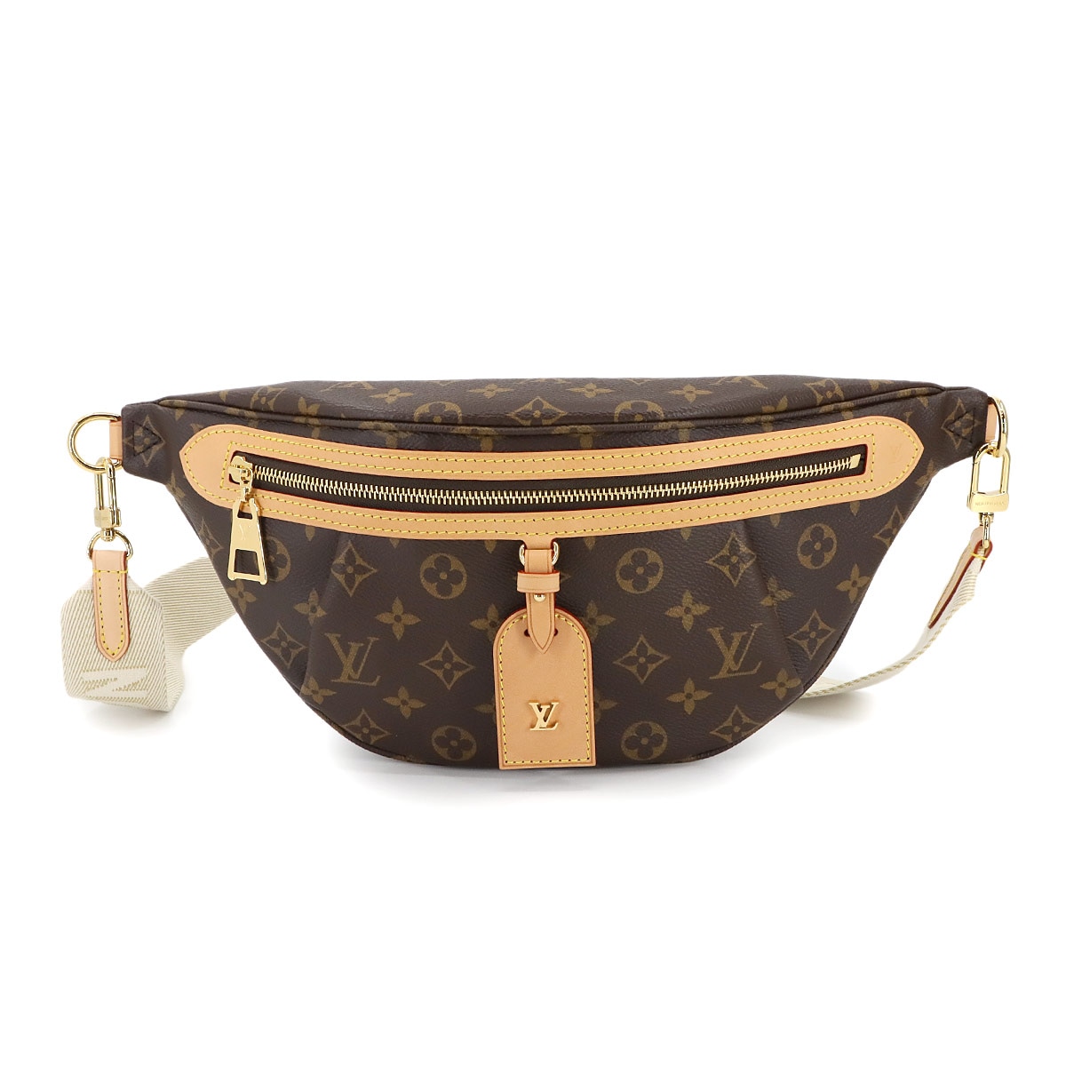 LOUIS VUITTON モノグラム ハイ ライズ ボディ バッグ ブラウン ゴールド 金具 M46784 RFID High Rise ルイ ヴィトン 90299263
