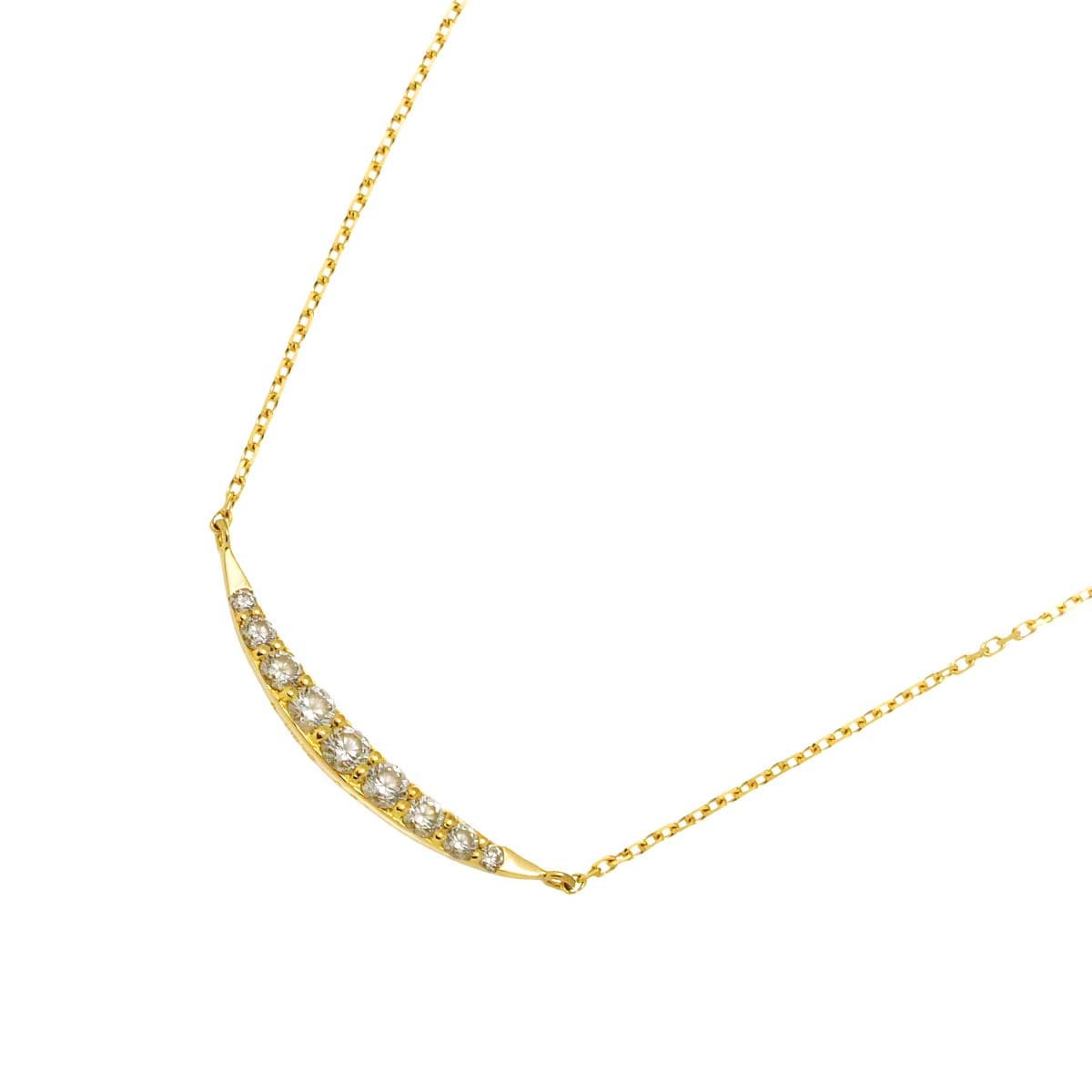 Ponte Vecchio ダイヤ 0.21ct ネックレス 40cm K18 YG イエローゴールド 750 Diamond Necklace 【証明書付き】ポンテヴェキオ 90296922