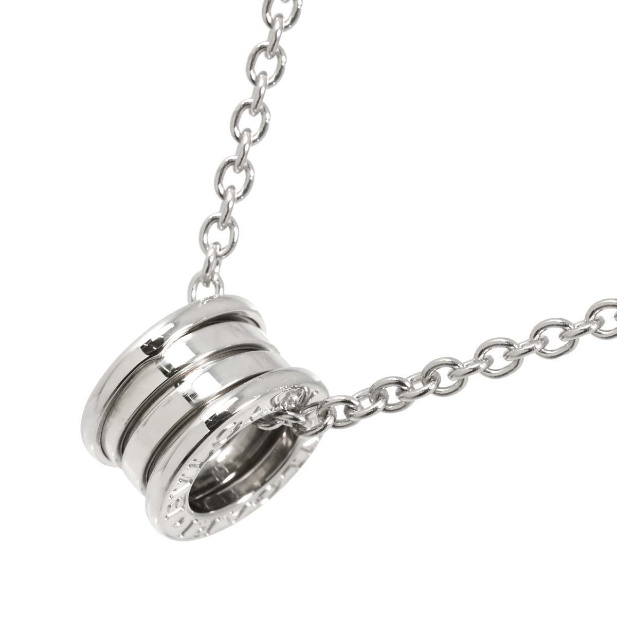 BVLGARI ビーゼロワン ネックレス 45cm 16.5g K18 WG ホワイトゴールド 750 B-ZERO1 Necklace ブルガリ 90297235