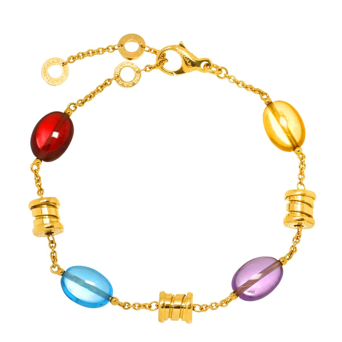 BVLGARI ビーゼロワン エレメント マルチストーン ブレスレット 19.5cm K18 YG イエローゴールド 750 B-ZERO1 Bracelet ブルガリ 90297325