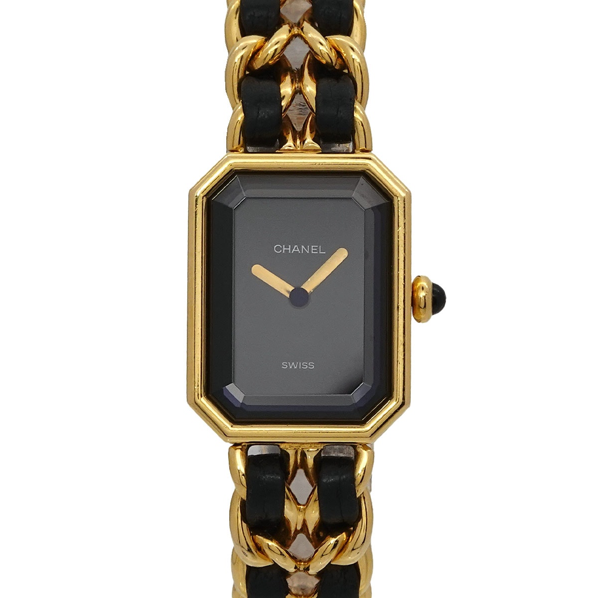 CHANEL プルミエール Mサイズ H0001 ヴィンテージ レディース 腕時計 ブラック ゴールド クォーツ ウォッチ Premiere シャネル 90301336