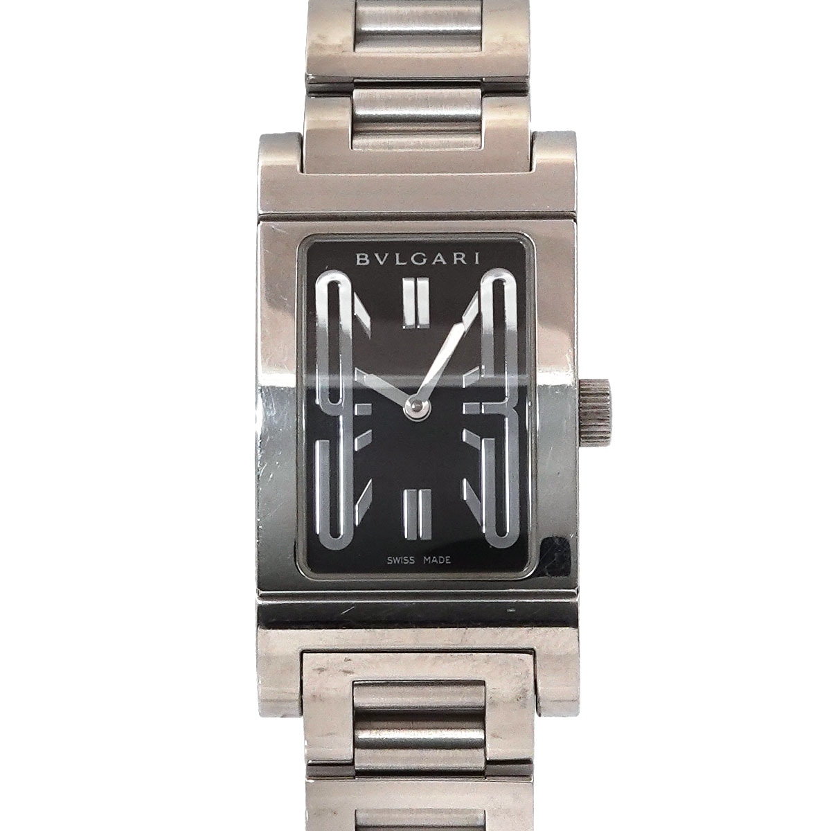 BVLGARI レッタンゴロ RT39S レディース 腕時計 ブラック クォーツ ウォッチ Rettangoro ブルガリ 90301359