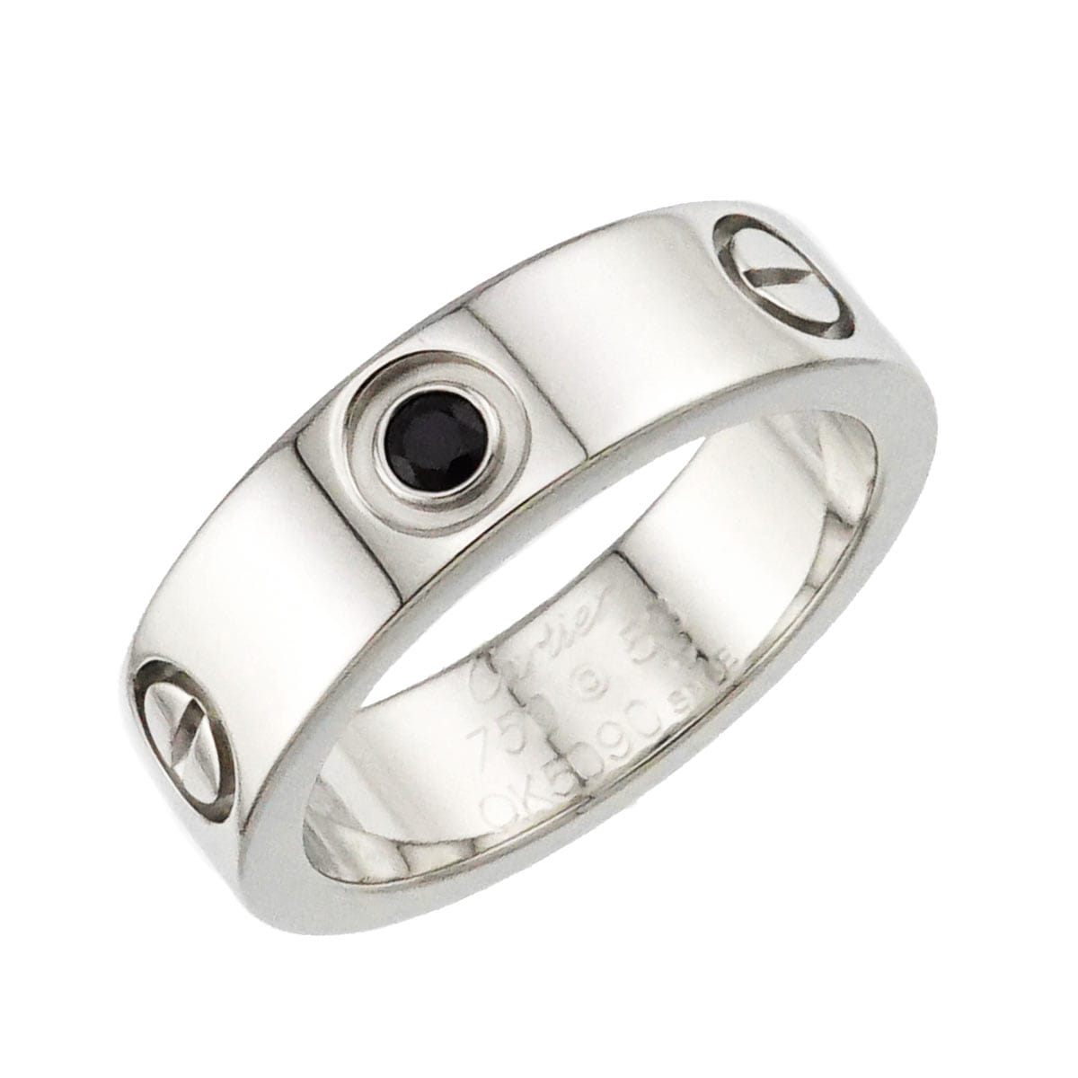 専用 カルティエ ミニラブリング パヴェダイヤ WG 14号 証明書 ケース