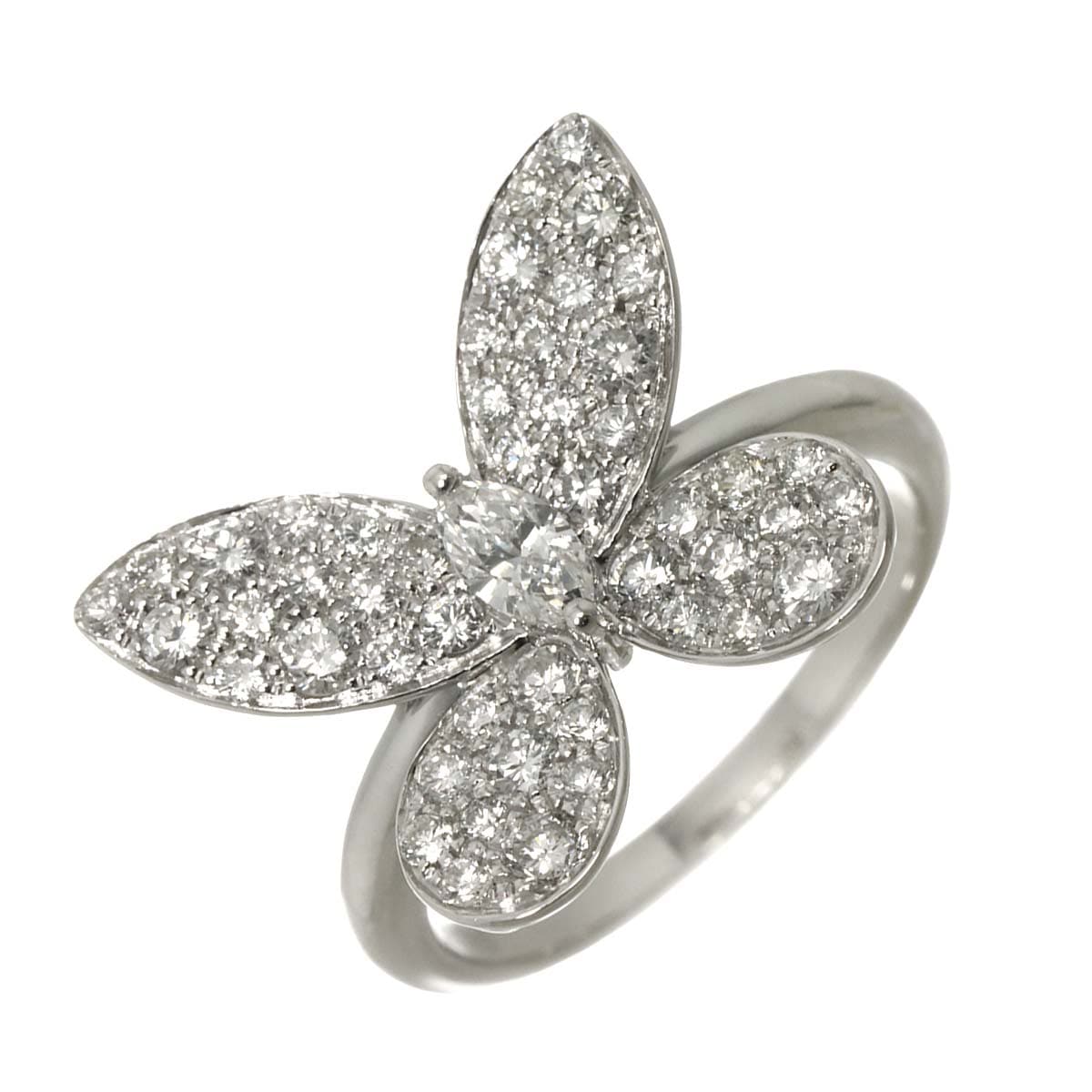 リング 11号 ダイヤ 0.16ct/0.765ct K18 WG ホワイトゴールド 750 指輪 Diamond Ring 90300955