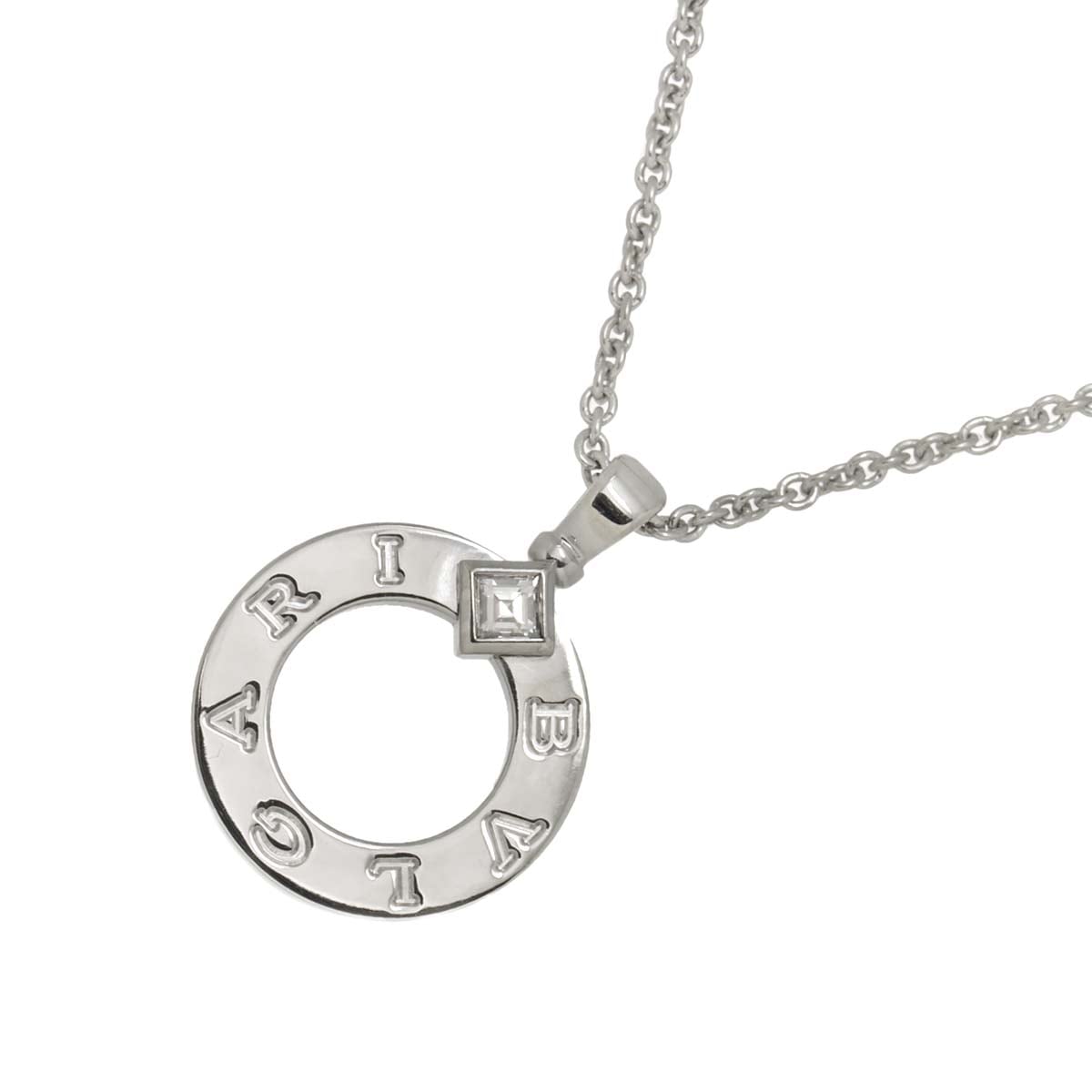 BVLGARI ブルガリブルガリ ダイヤ ネックレス 45cm K18 WG ホワイトゴールド 750 Diamond Necklace ブルガリ 90297372