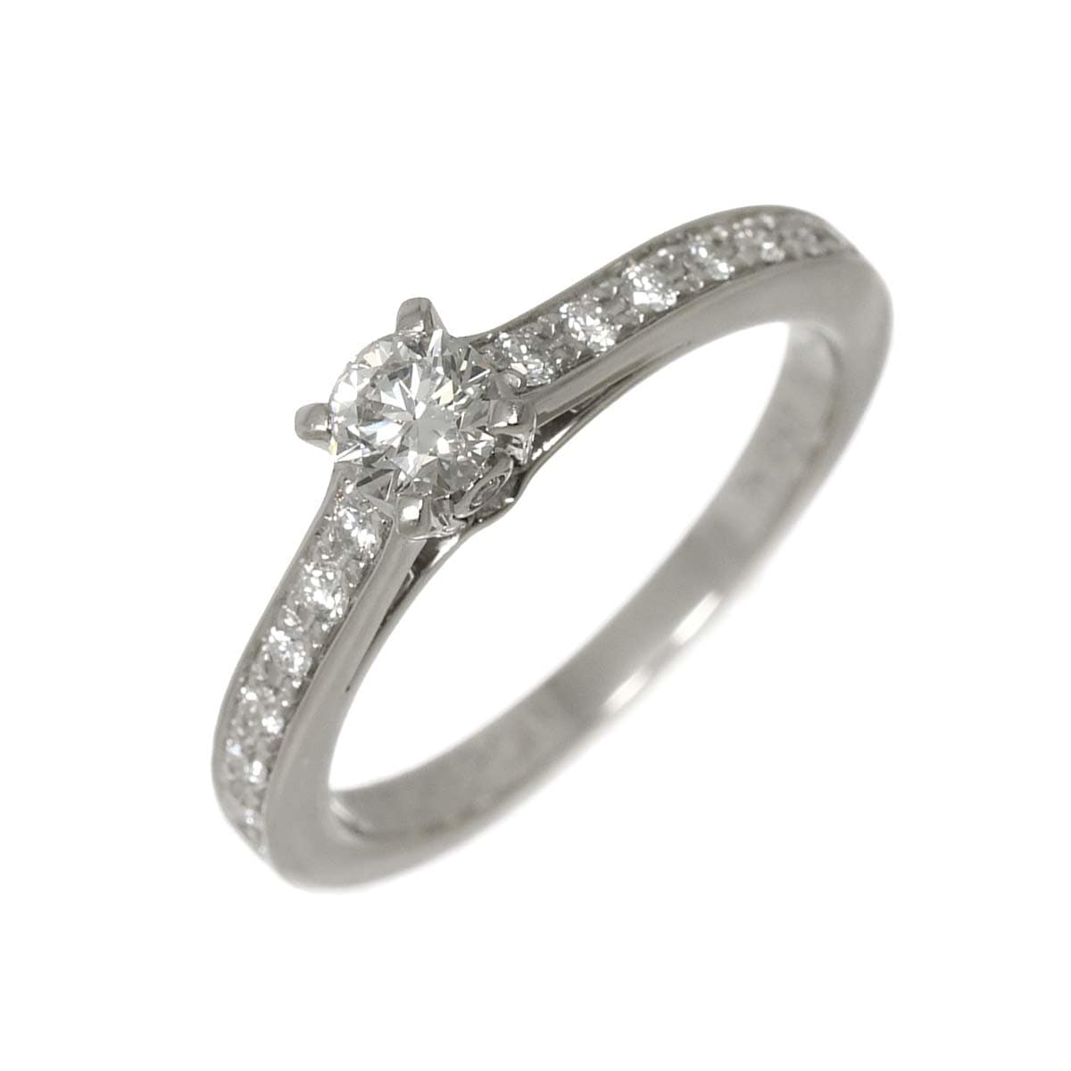 BOUCHERON ビーラブド ダイヤ 0.23ct F/VVS1/VG #48 リング Pt プラチナ 指輪 Diamond Ring【証明書・鑑定書付き】ブシュロン 90298995