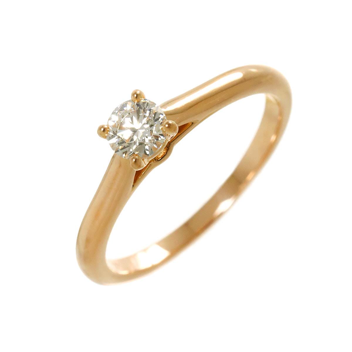 Cartier ソリテール ダイヤ 0.26ct E/VVS2/3EX #49 リング K18 PG ピンクゴールド 750 指輪 Solitaire Ring【鑑定書・証明書付き】カルティエ 90298999
