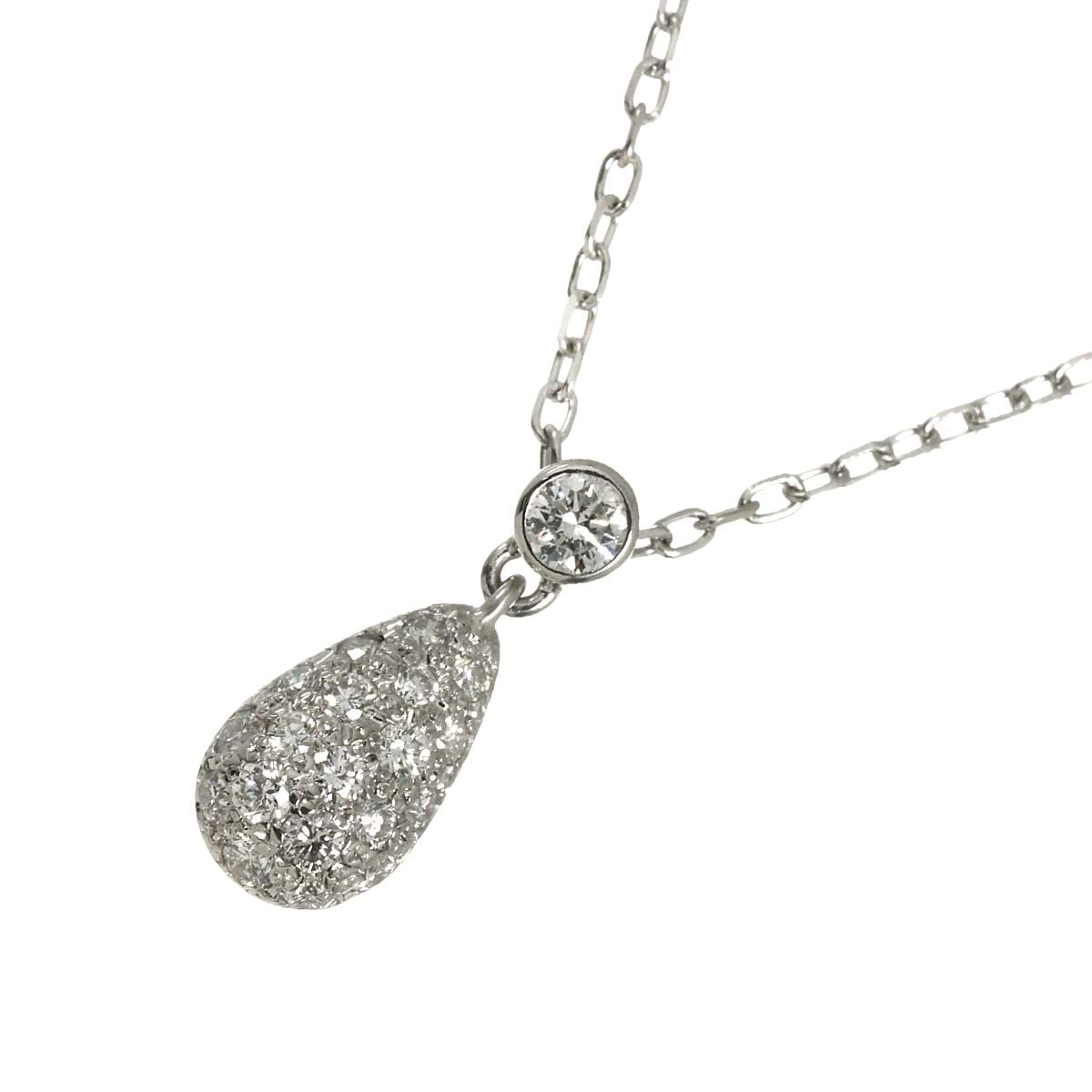 MIKIMOTO ダイヤ 0.27ct ネックレス 42cm K18 WG ホワイトゴールド 750 Diamond Necklace ミキモト 90299174