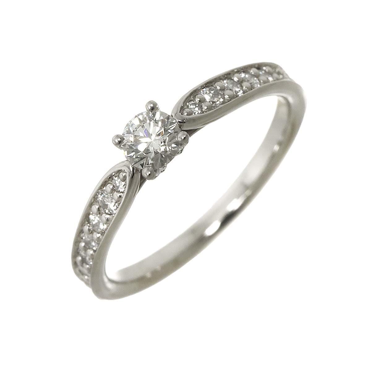 TIFFANY&Co. ハーモニー 9号 リング ダイヤ 0.21ct Pt プラチナ 指輪 Harmony Ring ティファニー 90299188